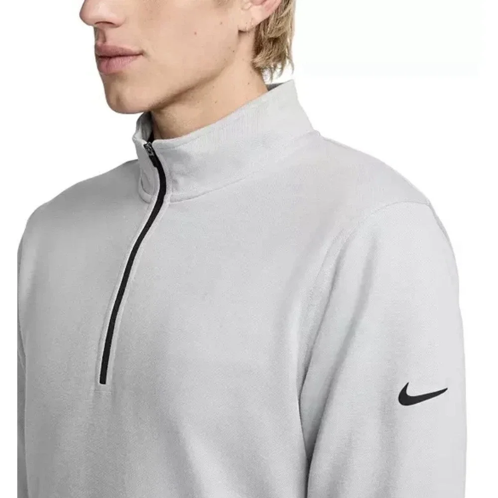 Nike Men's Med Tour Pique 1/2 Zip LS Golf Vented Pullover FQ0472-077‎ MSRP $105